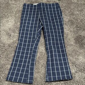 Blue Plaid Pants